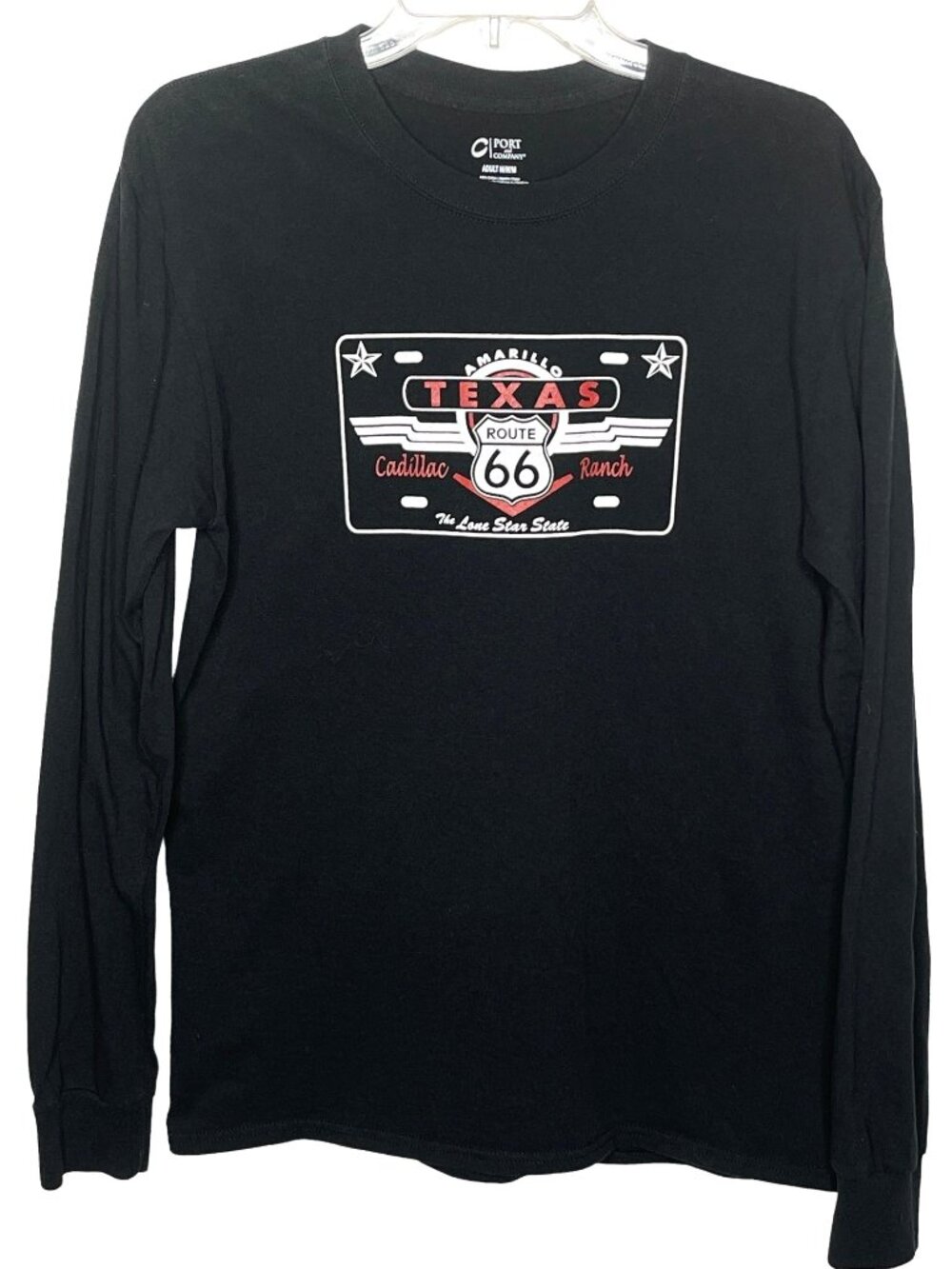 Port & Company Unisex T-shirt Amarillo, Texas The Cadillac Ranch Route 66 Size M
